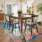 LIVEBOX Washable 6x9 Rug for Living Room, Soft Jungle Animal Print Rugs for - Image 3