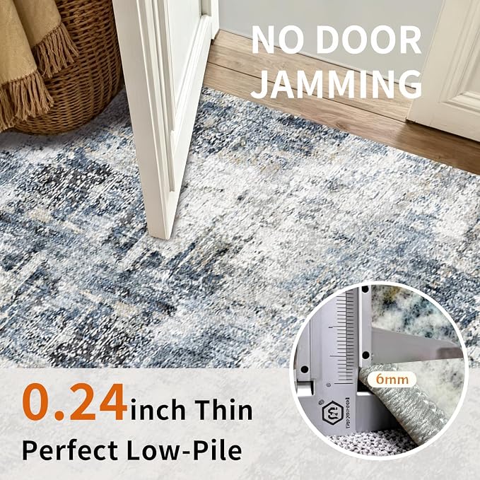Machine Washable Runner Rugs 2x6: Stain & Spill Resistant Carpet Runners - Image 7