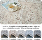 8x10 Living Room Rug for Family- Washable Oriental Stain Resistant Rugs for - Image 2