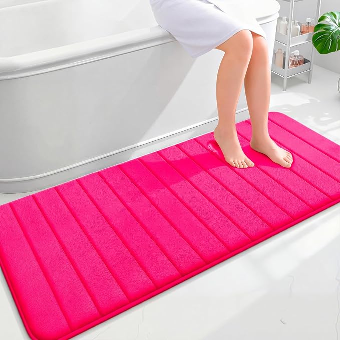 OLANLY Memory Foam Long Bathroom Rugs Runner 59x24, Super Soft Absorbent Bath by OLANLY