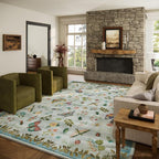 Machine Washable Rug for Living Room: 9x12 Area Rugs Vintage Rug Stain by palohom