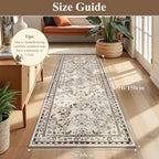 Yamaziot Washable Runner Rug 2x5 – Non Slip Boho Floral Hallway Runner Rug - Image 2
