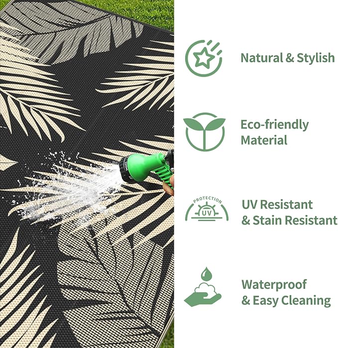 GENIMO Outdoor Rug 2.5' x 8' Waterproof - Image 5