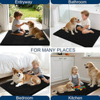 OLANLY Dog Door Mat for Muddy Paws 59x35, Ultra Absorbent Chenille Mud Doormat - Image 8