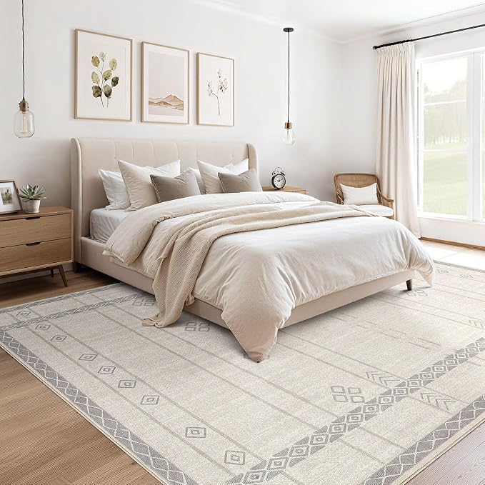 cotiled 5x7 Area Rugs Living Room Rug: Washable Boho Rugs - Image 4