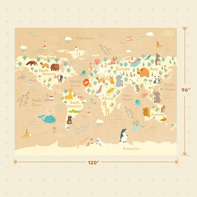 Large Kids Area Rugs with Animal - Image 2