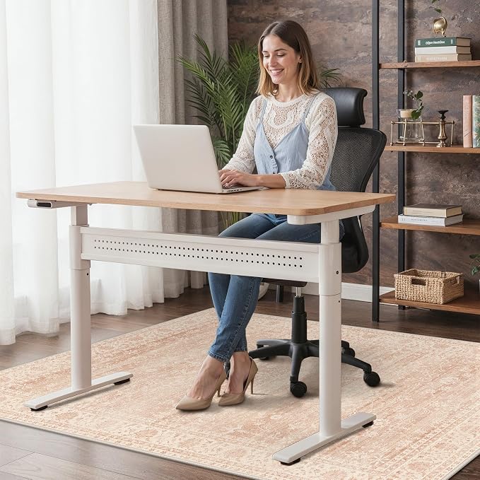 48"x60" Office Chair Mat for Hardwood Tile Floor, Under Desk Carpet Protector - Image 2