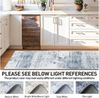 2'6''x8' Runner Rugs Washable Rug: Modern Abstract Living Room Rug Soft - Image 4