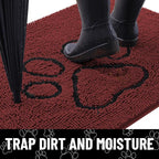 Smiry Dog Door Mat for Muddy Paws, Absorbent Dirt Trapper Non Slip Quick Dry - Image 2
