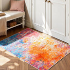 Rugflix 3x5 Entrance Rugs, Entry Rug Washable Non-Slip Stain-Resistant Low Pile by RugflixAreaRugs