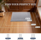 YIHOUSE Indoor Door Mat 24" x 36", Non-Slip Washable Entryway Mat, Dirt Trapper - Image 2