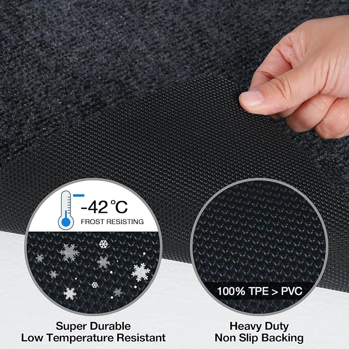 Doormats Outdoor and Indoor Ultra Thin Design, Strong Stain-Resistant Entryway - Image 3