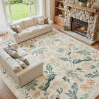 10x14 Area Rugs Washable Rug: Large Boho Living Room Rug Soft Non-Slip Low Pile - Image 2