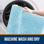 OLANLY Large Bathroom Rugs 45x27, Extra Soft Absorbent Chenille Bath Rugs - Image 5
