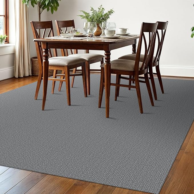 EARTHALL Washable Area Rugs 6x9 Ft Non Slip Living Room Rugs Cotton Rubber - Image 7