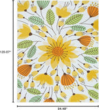 Lahome Floral Indoor Outdoor Rug 8x10, Non Slip Outdoor Patio Rug - Image 2