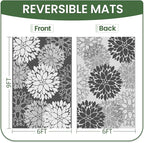 LuxStep Outdoor Rug Waterproof Outdoor Plastic Straw Rug Reversible Patio Rug - Image 2