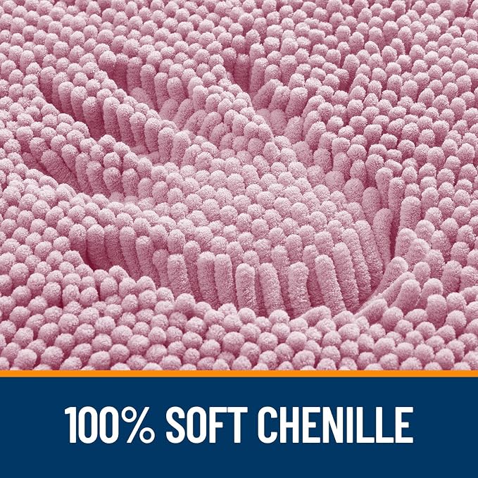 OLANLY Large Bathroom Rugs 50x30, Extra Soft Absorbent Chenille Bath Rugs - Image 3