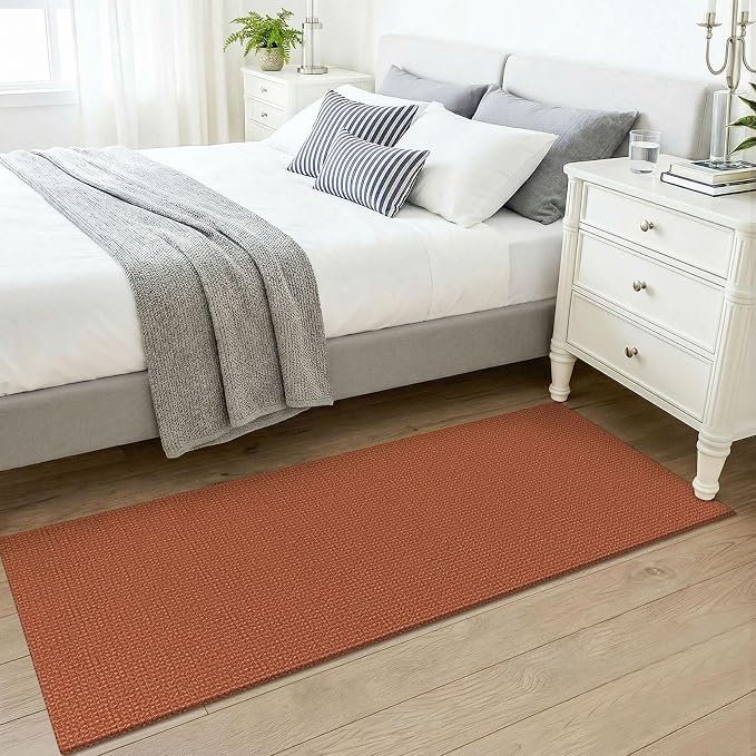 KOZYFLY Woven 2x5 Entry Runner Rug, Washable Runners - Image 8