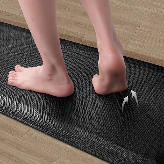Mattitude 4/5 Inch Thick Kitchen Mat Cushioned Anti-Fatigue Floor Mat Water - Image 3