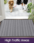 DEXI Ultra Thin Door Mat Indoor Entrance 36x56, Non Slip Rubber Backed Entryway - Image 6
