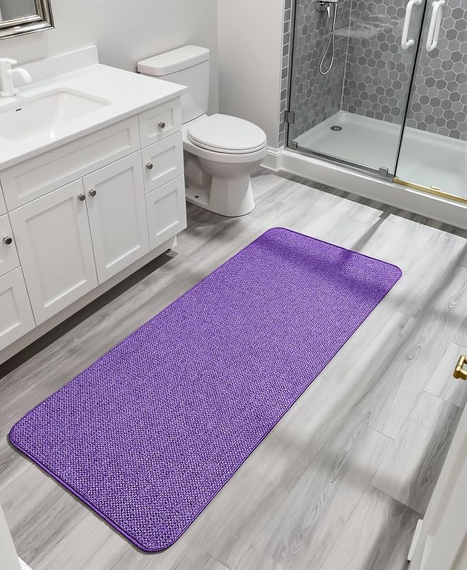 Bosap Bath Mat, Ultra Thin Bathroom Runner Rugs, Large Bath Mats - Image 6