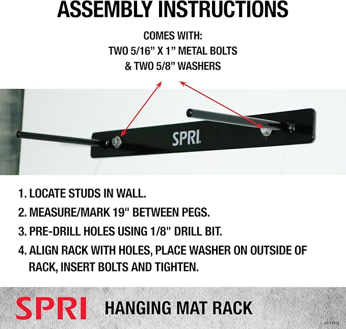 SPRI Hanging Exercise Mats for Gyms, Closed-Cell Foam Yoga & Fitness Mats - Image 6