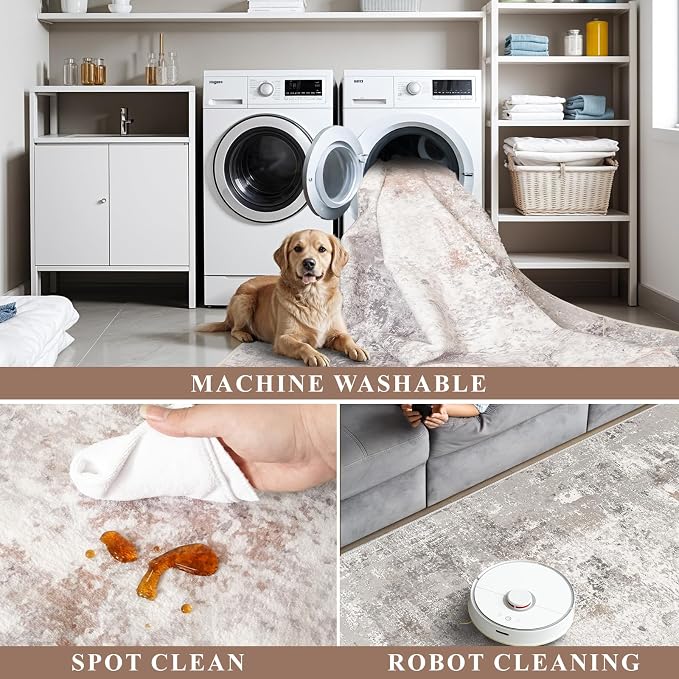 2x3 Washable Non-Slip Area Rug - Image 8
