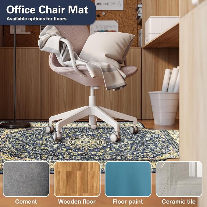 36" X 48" Office Chair Mat for Hardwood and Tile Floors, Under Desk Chair Mat - Image 2