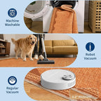 GarveeHome Scalloped Orange Door Mat Indoor Rugs - Image 5