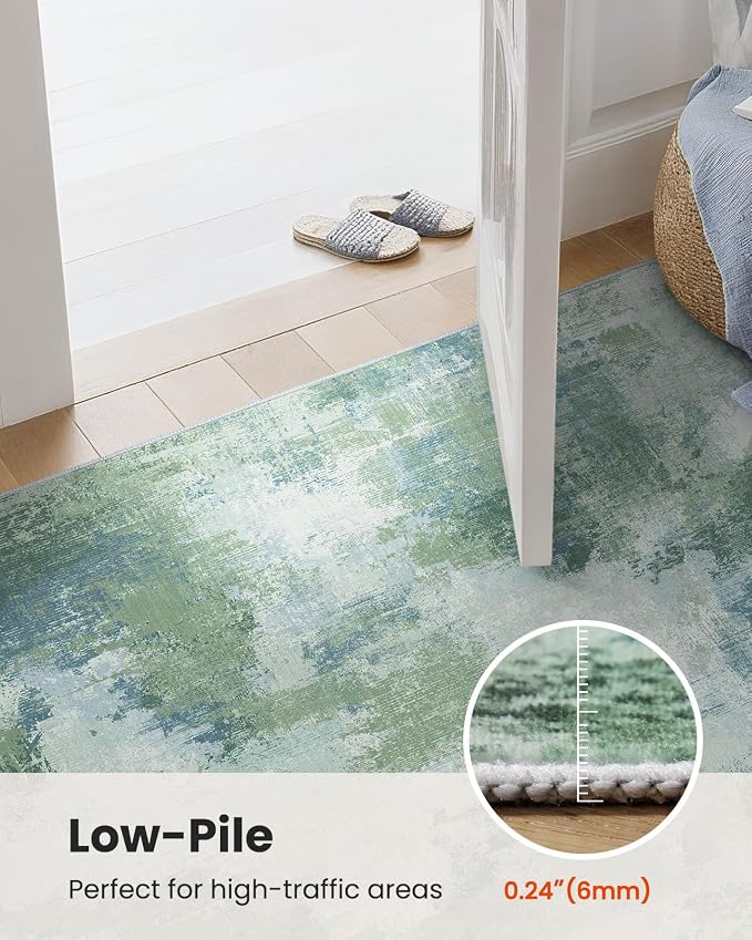 Runner Rugs for Hallway 2'6"x8', Modern Abstract Machine Washable Runners for - Image 6
