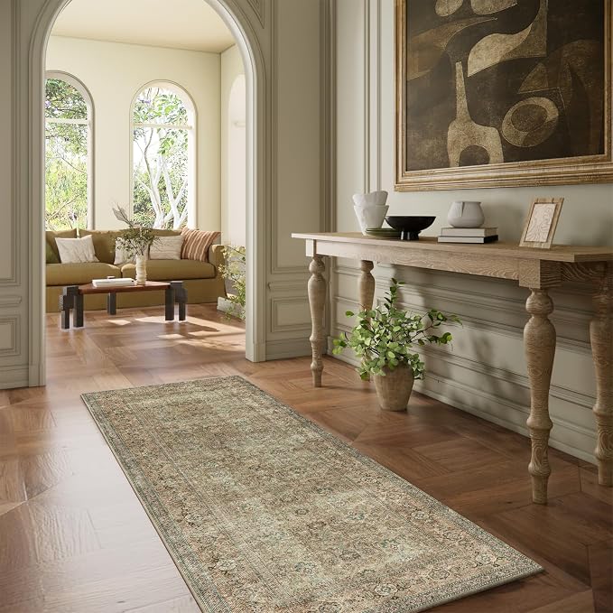 Washable Runners for Hallways Kitchen Rug: 2'6"x8' Runner Rugs Stain Resistant - Image 6