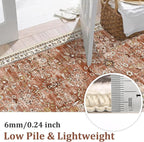 Yamaziot Washable Runner Rug 2x12 – Floral Non Slip Boho Hallway Runner Rug - Image 3