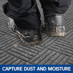 Durable Indoor Outdoor Door Mat, Non-Slip Backing, Stain and Fade Resistant - Image 2