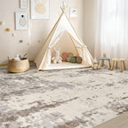 UERMEI Area Rug Living Room Rugs-Washable Neutral Modern Abstract Soft Thin - Image 6