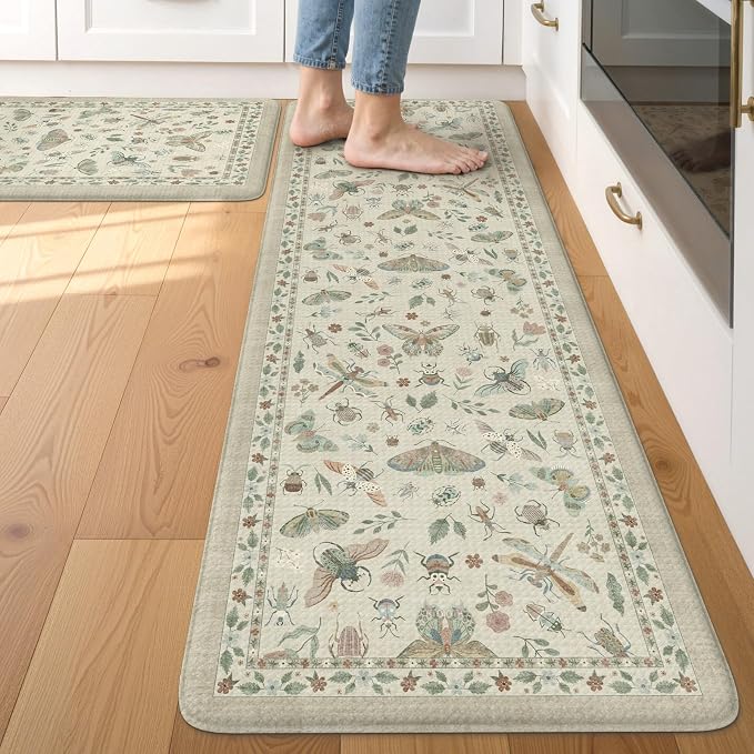 LEEVAN Anti Fatigue Mats for Kitchen Floor Non-Slip, Cushioned Kitchen Mats for by LEEVAN