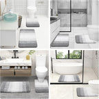 OLANLY Luxury Toilet Rugs U-Shaped 24x20, Extra Soft and Absorbent Microfiber - Image 7