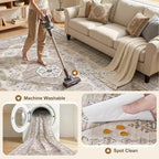 5x7 Washable Area Rug, Large Rugs - Image 2