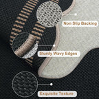 Modern Easy Jute 3x5 Outdoor Patio Rug, Farmhouse Neutral Non Slip Carpet - Image 4