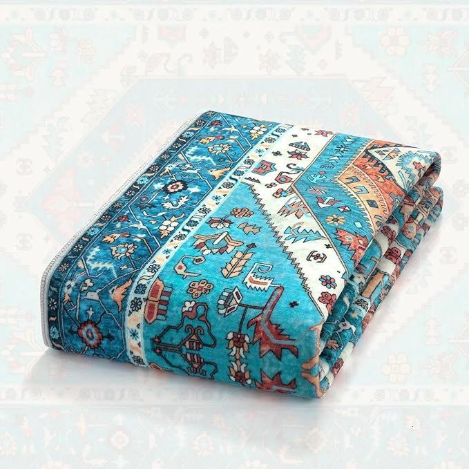 SERISSA 2x4 Boho Rugs for Entryway, Washable Non-Slip Kitchen Runner Rug - Image 7