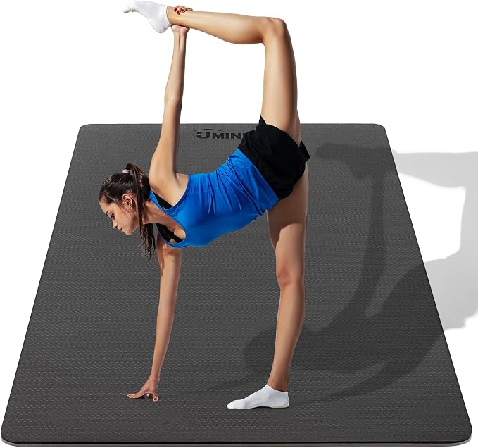 UMINEUX Large Yoga Mat for Men and Women 1/4 & 2/5 Inch Extra Thick TPE Fitness by UMINEUX