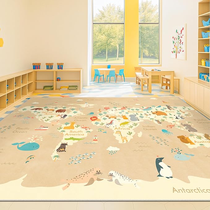 Large Kids Area Rugs with Animal - Image 3