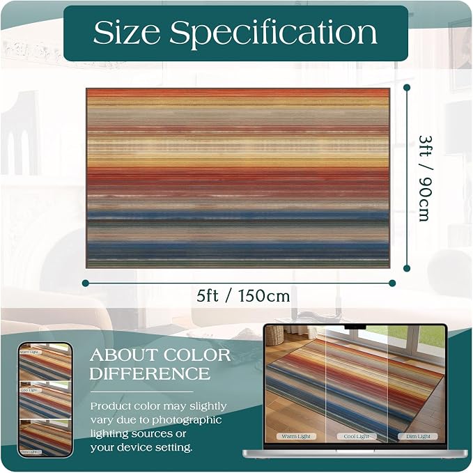 3x5 Ombre Entry Rug - Image 7