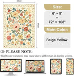 DUKINO 6x9 Area Rug, Floral Rugs - Image 2