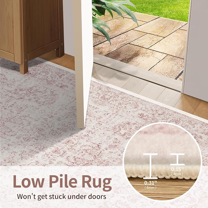 Rugxara 2x6 Hallway Runner Rug, Non Slip Boho Runner Rugs - Image 5