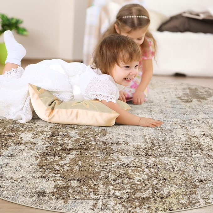 8ft Round Area Rug Living Room Rugs - Image 6