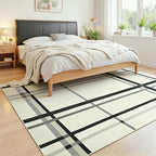 Terrug Plaid Area Rug for Living Room, Soft Low Pile Stain Resistance Abstract - Image 3
