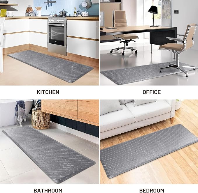 HappyTrends Kitchen Mat Cushioned Anti-Fatigue Floor Mat, Thick Waterproof - Image 7