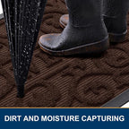 Smiry Welcome Door Mat Outside Entrance, Heavy Duty Trap Dirt and Moisture Easy - Image 3