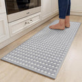 YDKGL Kitchen Rugs Non Slip Washable, Rubber Backing Soft Chenille Braided by YDKGL